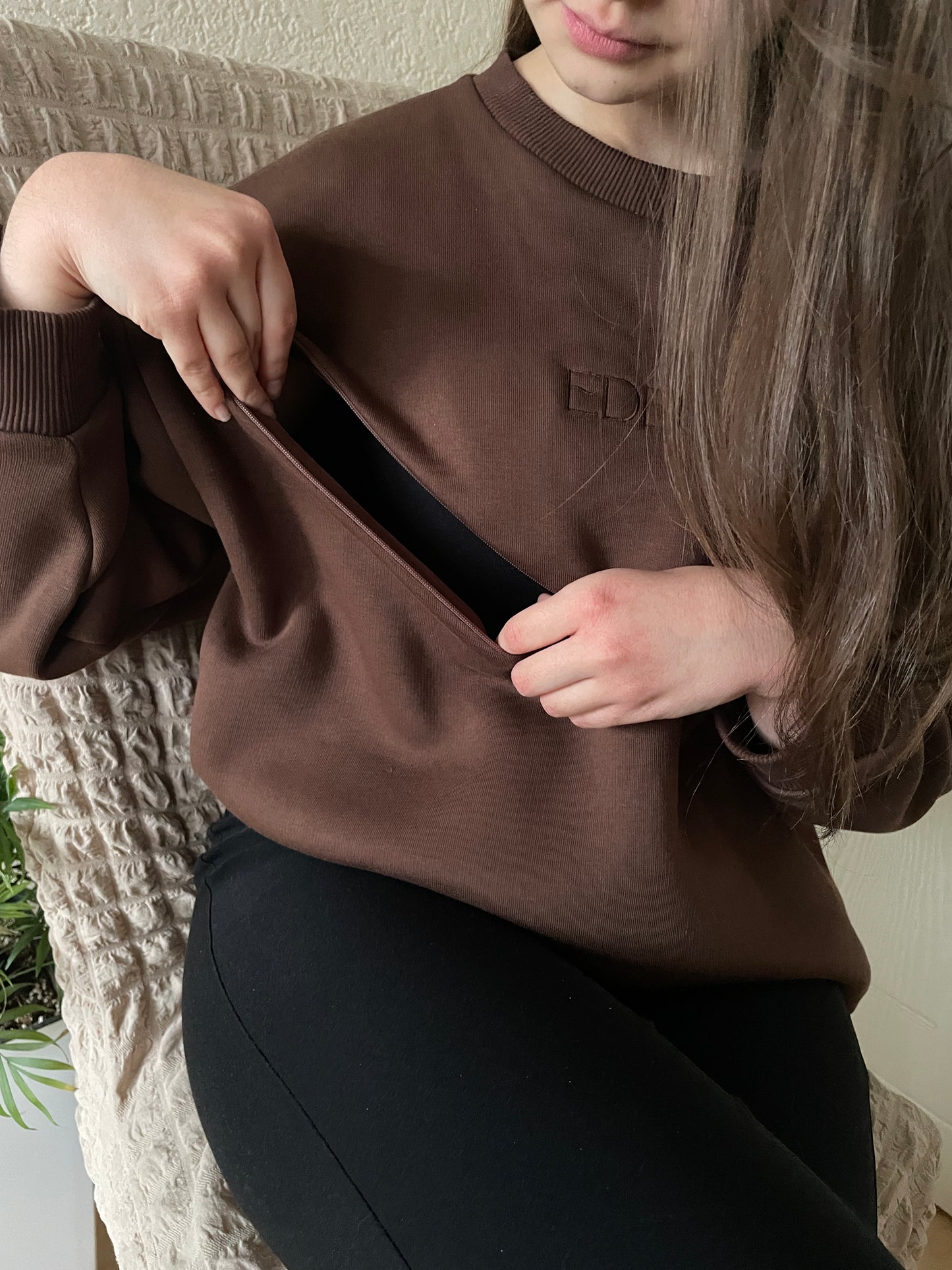 Oversized Дуксер За Доилки-Чоколадо - Edesia