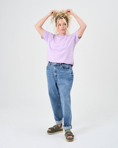 Oversized Маица За Доилки-Виолетова - Edesia